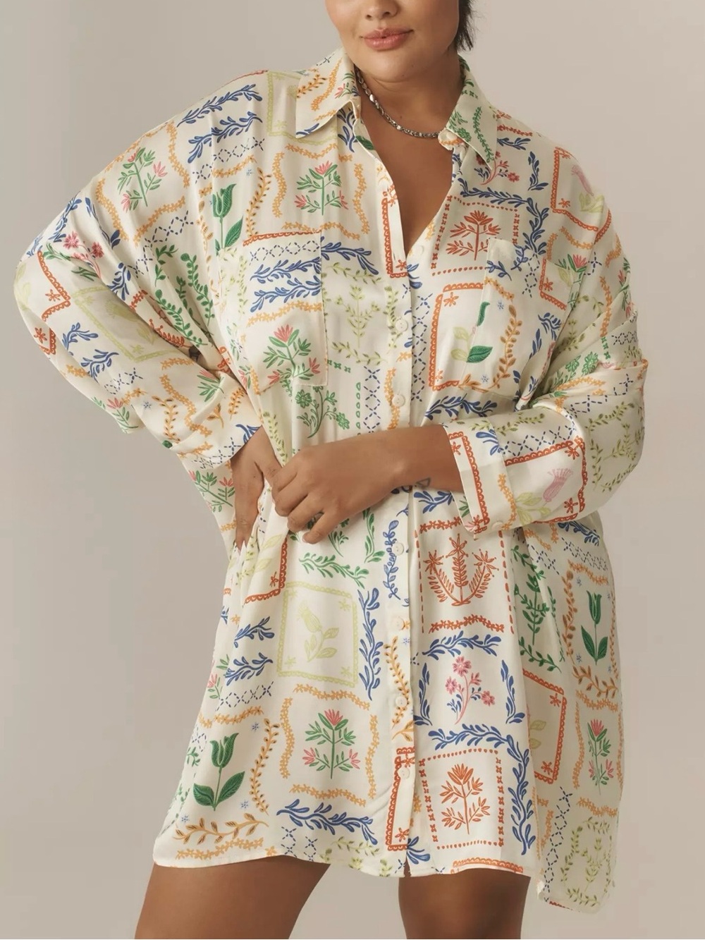 NEW Anthropologie Corey Lynn Calter Mini Shirt Dress Size XS